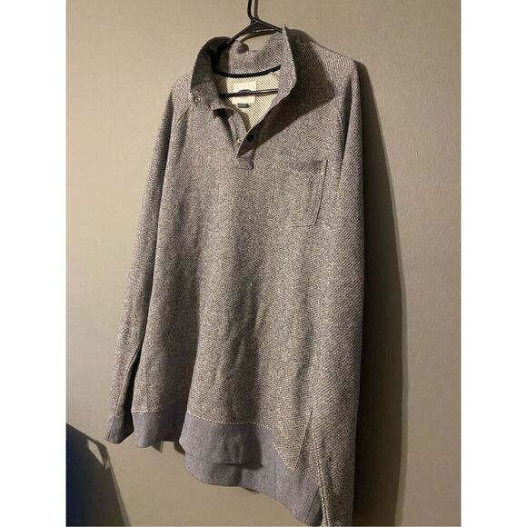 Old Navy Gray Quarter Button Up Sweater Size XL - Picture 3 of 8